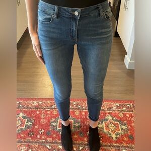 Garage Mid-Rise Frayed Jeans